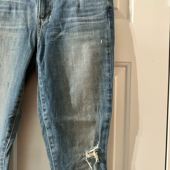 PAIGE Hoxton Ankle in Dezi Destructed distressed skinny ankle jeans 28 - Picture 5 of 13